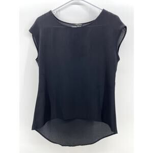 Womens Black Sleeveless Professional Top Small